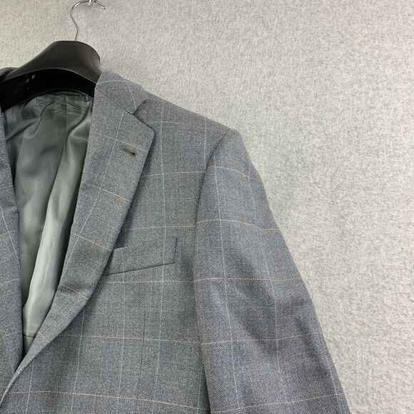 Burberry London Blazer Coat Mens 40 Long T Model Bond Street Silk Wool Blend - Picture 6 of 16